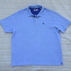 Tommy Bahama Men's Blue Island Zone Polo Shirt 3XLT